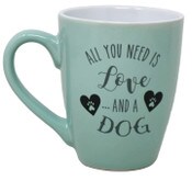 Wholesale - 18oz LOVE AND A DOG MUG C/P 16, UPC: 729016641723